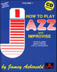 Jamey Aebersold Jazz #1 How to Play Jazz and Improvise Book with Online Audio cover